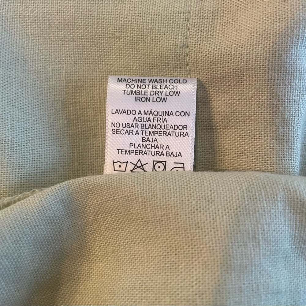 Love Tree light weight pale green jacket size small linen/viscose - Picture 7 of 7